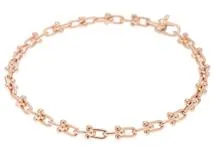 Tiffany & Co. ハードウェア マイクロリンク　ティファニー　ゴールド 新品)TIFFANY & Co. ティファニー ハードウェア マイクロ リンク