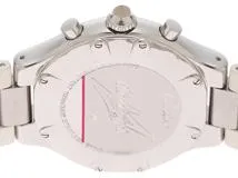 Cartier カルティエ　クロノスカフ　240603　ホワイト　レディース　クォーツ　SS　ラバー　【436】　2143700189403