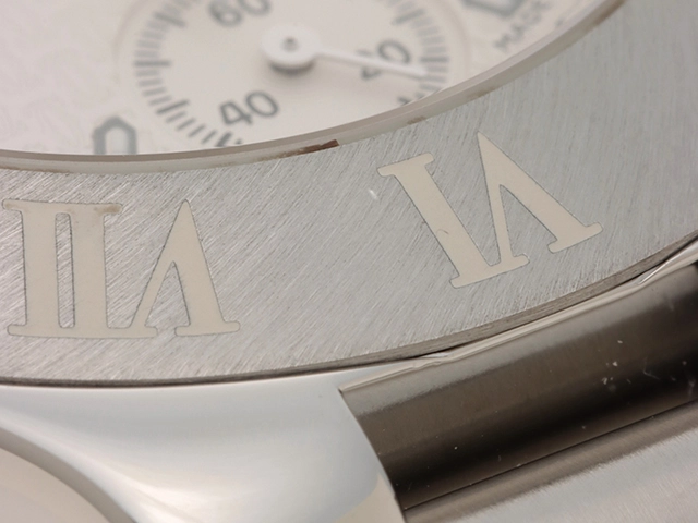 Cartier カルティエ クロノスカフ 240603 ホワイト レディース クォーツ SS ラバー 【436】 2143700189403