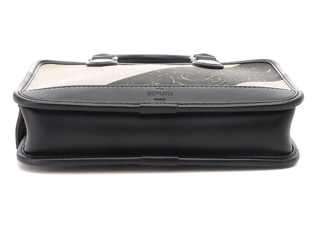 Berluti アンジュール ガリバー　ベージュ ブラック　ロッジキャンバス NWAAO94ylgs73mgYsF9Ye10sFhgs5Z