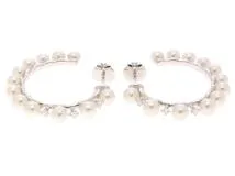 TASAKI　タサキ　ピアス　K18ホワイトゴールド　ダイヤモンド　パール　8.0g　【432】2143700192694