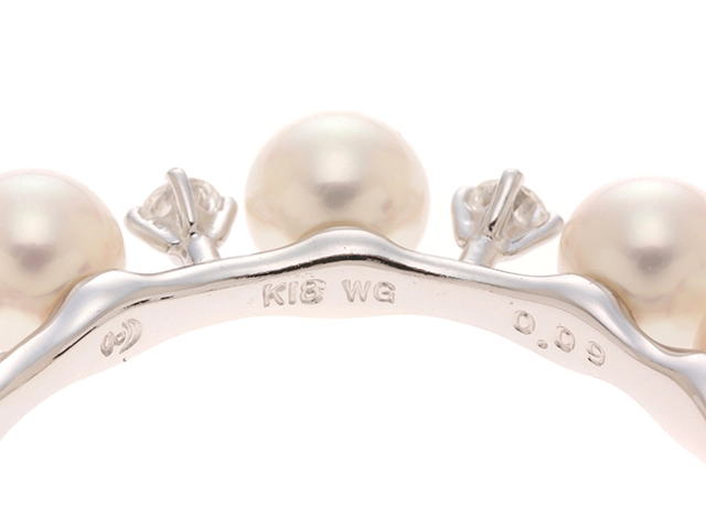 TASAKI　タサキ　ピアス　K18ホワイトゴールド　ダイヤモンド　パール　8.0g　【432】2143700192694