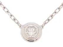 Cartier カルティエ ダムール ネックレス K18ホワイトゴールド 