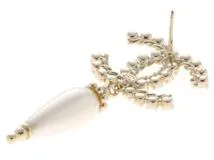 CHANEL シャネル ココマークピアス メタル GP コスチュームパール