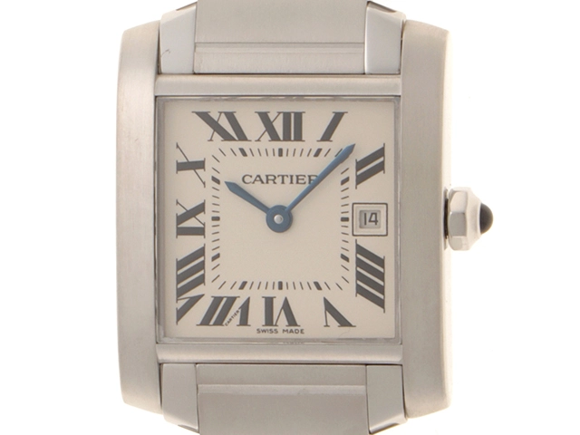 Cartier　カルティエ　W51011Q3　タンクフランセーズMM　ステンレススチール　クォーツ　レディース　腕時計（2143700193974）【200】C
