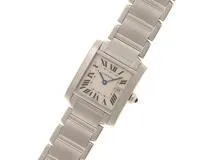Cartier　カルティエ　W51011Q3　タンクフランセーズMM　ステンレススチール　クォーツ　レディース　腕時計（2143700193974）【200】C