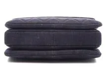 VINTAGE シャネル スモールフラップバッグ ネイビー CHANEL シャネル マトラッセ トップハンドルフラップバッグ
