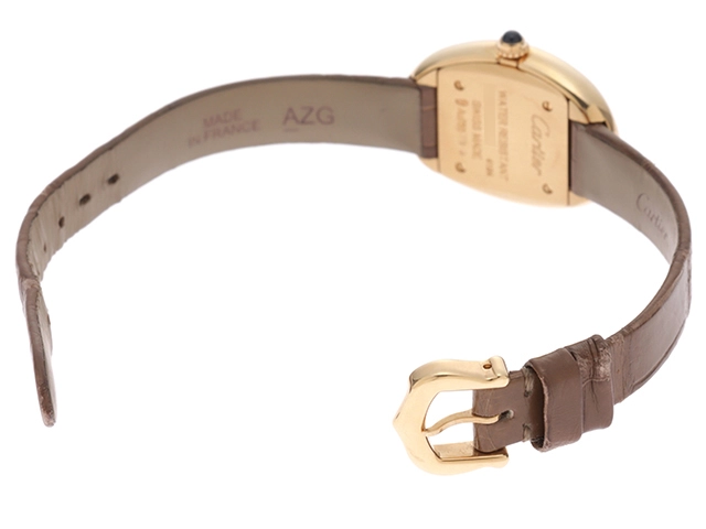 Cartier カルティエ 腕時計 2019年正規品 ベニュワール SM WGBA0007 K18イエローゴールド /アリゲーターベルト クォーツ【472】SJ