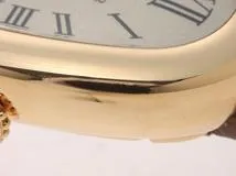 Cartier カルティエ 腕時計 2019年正規品 ベニュワール SM WGBA0007 K18イエローゴールド /アリゲーターベルト クォーツ【472】SJ