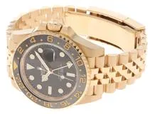 2024年10月国際保証書有　ROLEX　ロレックス　時計　GMTマスターⅡ　126718GRNR　ブラック文字盤　YG　自動巻き　メンズ　M