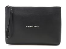 BALENCIAGA　バレンシアガ　エブリディ　クラッチバッグ　ブラック　レザー【433】2143700197569