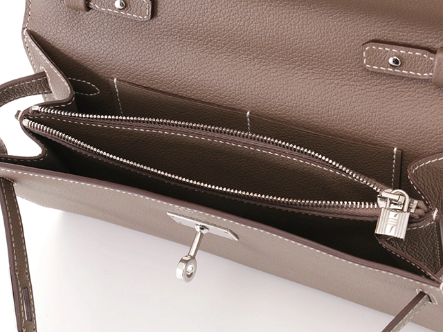 HERMES エルメス ケリー・トゥー・ゴー エトゥープ/SV B刻印(2023年頃)【471】IK