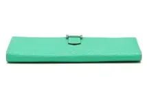 HERMES エルメス ベアンスフレ 長財布 ミント SV シルバー金具 HERMES エルメス ベアンスフレ 長財布 ミント SV シルバー金具