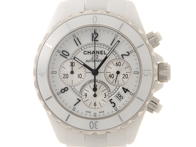 CHANEL シャネル J12 クロノグラフ メンズ腕時計 H1007