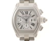 Cartier カルティエ 腕時計 並行品 ロードスター XL クロノグラフ W62019X6 ステンレス シルバー文字盤 自動巻き【472】SJ