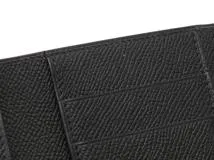 HERMES　エルメス　小物　三つ折り財布　ベアン　コンビネタッチ　ブラック・SV金具　ヴォーエプソン・アリゲーター　D刻印・2019年頃製造　箱付き　【472】HA