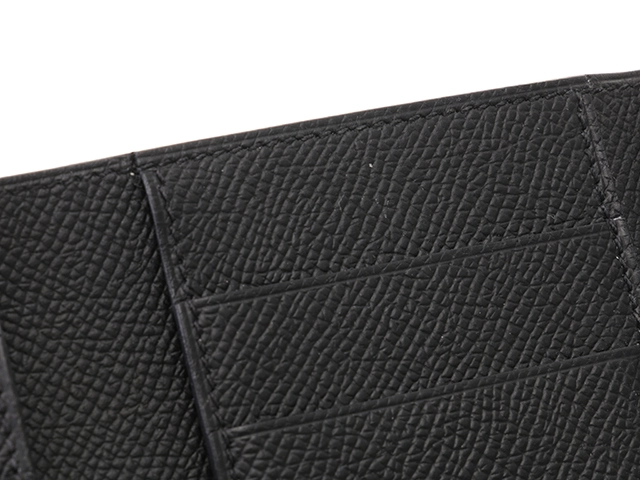 HERMES　エルメス　小物　三つ折り財布　ベアン　コンビネタッチ　ブラック・SV金具　ヴォーエプソン・アリゲーター　D刻印・2019年頃製造　箱付き　【472】HA