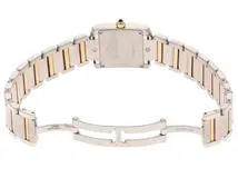Cartier　カルティエ　タンクフランセーズSM　W51007Q4　ステンレス　ホワイト文字盤　女性用クオーツ時計【473】