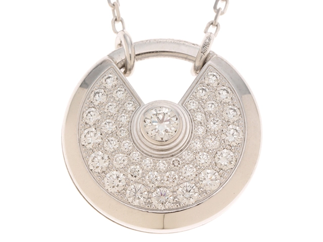 Cartier カルティエ アミュレットドゥネックレスSM K18ホワイト
