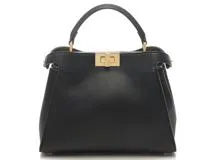 FENDI フェンディ　ピーカブー エッセンシャリー ブラック/GP レザー　8BN302【430】2143700201617
