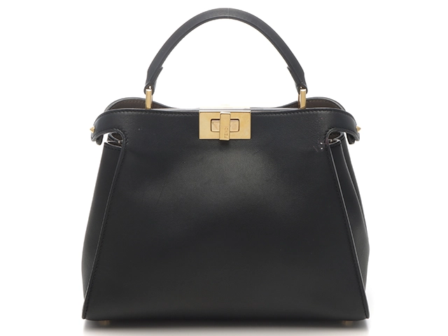 FENDI フェンディ　ピーカブー エッセンシャリー ブラック/GP レザー　8BN302【430】2143700201617