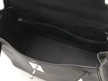 HERMES　エルメス　ケリー２８　トゴ　ブラック　SV　内縫い　C刻印（2018年頃）　2143700201891【432】