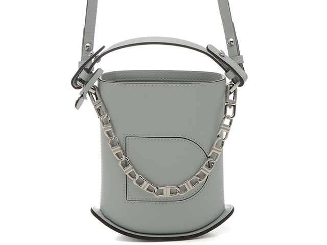 DELVAUX デルヴォー パンエクラ ライトブルーグレー カーフ