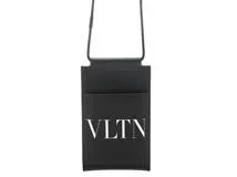 VALENTINO バレンチノ スマートフォンケース ブラック レザー