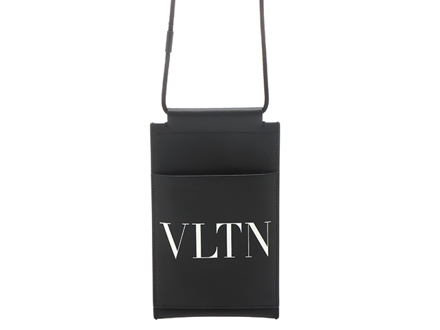 お買い得商店街 VALENTINO バレンチノ レザー ブラック スマートフォンケース スマホアクセサリー