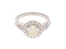 JEWELRY　ジュエリー　 リング　PT900プラチナ　ダイヤモンド1.085   重さ7.3g 　サイズ #12　鑑別書付き　【472】HA
