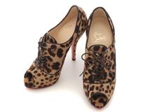 Christian Louboutin　クリスチャンルブタン　レオパードパンプス　レディース36　ブラウン　ハラコ　2143700203185　【432】