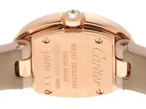 CARTIER　カルティエ　ミニベニュワール・ダイヤベゼル　クォーツ　レディース　PG/革　シルバー/Dベゼル　WJBA0025　【432】　【2143700203987】