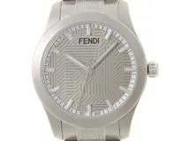 FENDI スタッズデザイン 腕時計 FENDI フェンディ FFシャドー ライトグレー文字盤