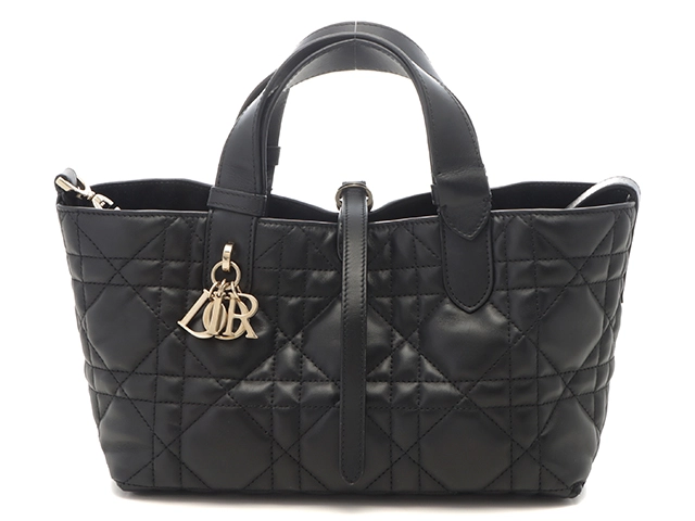 美品✨タグあり ディオール　ハンドバッグ　2way　オーバル　トロッター 黒 Dior ディオール マクロカナージュ トゥジュール スモールバッグ