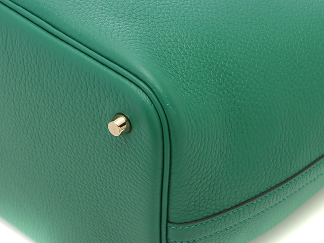 HERMES　エルメス ピコタンロックMM　トートバッグ　ヴェールモワイヤン/GP　W刻印　約2024年　434