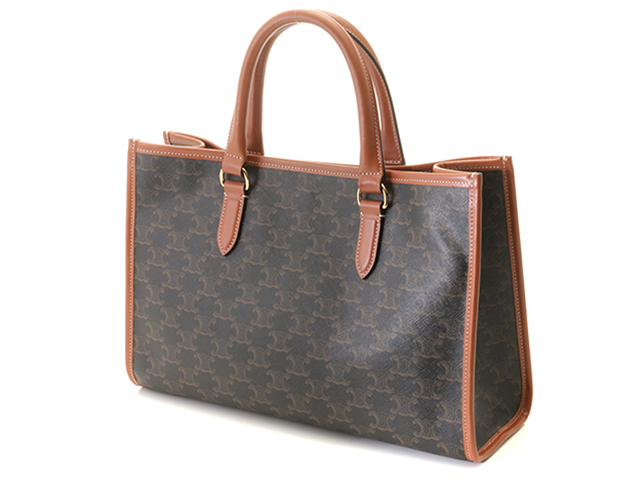 CELINE セリーヌ 2wayショルダー ミニホリゾンタルカバトリオンフ タン