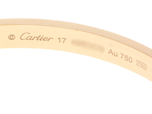 Cartier カルティエ ブレスレット ラブブレスレット クラシックモデル B6067517 K18イエローゴールド 17号 2025年2月正規品【472】SJ