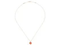 Van Cleef & Arpels　ヴァン クリーフ&アーペル　スウィートアルハンブラ　ネックレス　K18ピンクゴールド　カーネリアン　約2.9g　　433