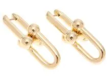 TIFFANY＆CO ティファニー ハードウェアリンクラージ ピアス K18