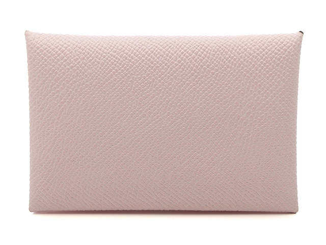 HERMES エルメス カルヴィ シルバー金具 D刻印カードケース エルメスカルヴィ ローズアザレ シルバー金具 D刻印(2019年頃