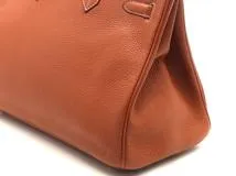 HERMES　エルメス　バッグ　バーキン35　コニャック/GP金具　トリヨンクレマンス　□H刻印【431】2143700208654