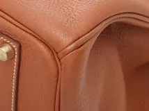HERMES　エルメス　バッグ　バーキン35　コニャック/GP金具　トリヨンクレマンス　□H刻印【431】2143700208654