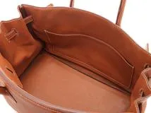 HERMES　エルメス　バッグ　バーキン35　コニャック/GP金具　トリヨンクレマンス　□H刻印【431】2143700208654