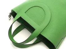 HERMES　エルメス ハンドバッグ インザループ23 トリヨンクレマンス ヴェールユッカ シルバー金具 B刻印【472】AH