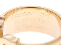 Cartier　カルティエ　2Cワイドリング　K18　イエローゴールド　ホワイトゴールド　ピンクゴールド　7.6g　＃48　B4026200　2143800053376　【205】