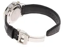 IWC インターナショナルウォッチカンパニー 腕時計 ポルトギーゼ クロノグラフ IW371445 ステンレススチール/クロコベルト ホワイト文字盤 自動巻き【472】SJ