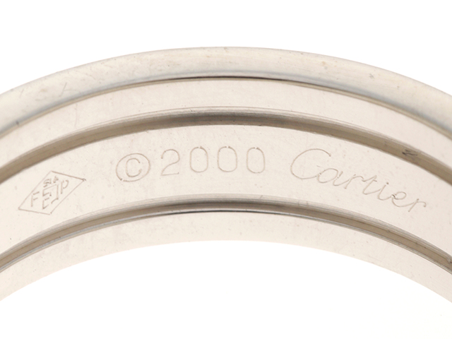 Cartier　カルティエ　C2R　Ｃ2リング　指輪　K18WG　ホワイトゴールド　8.2g　57号（日本サイズ約17号）　【436】　 2143800150358