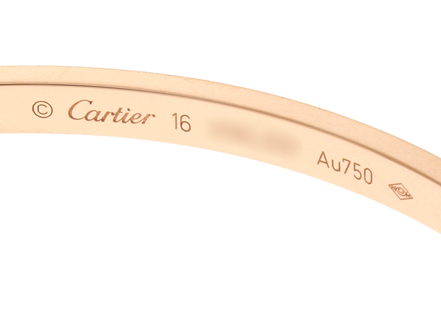 Cartier カルティエ ラブブレスレットオール ピンクゴールド 