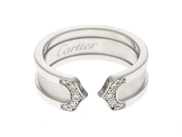 Cartier カルティエ C2リング 指輪 K18WG ホワイトゴールド