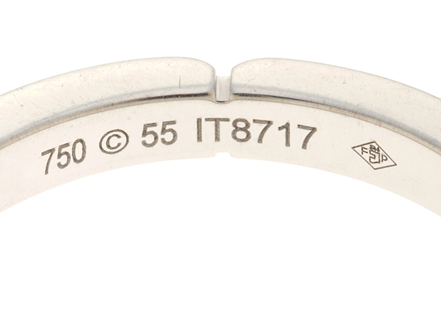カルティエ Cartier マイヨンパンテールリング 750WG #55(15) カルティエ CARTIER 750WG ホワイトゴールド ダイヤ マイヨン